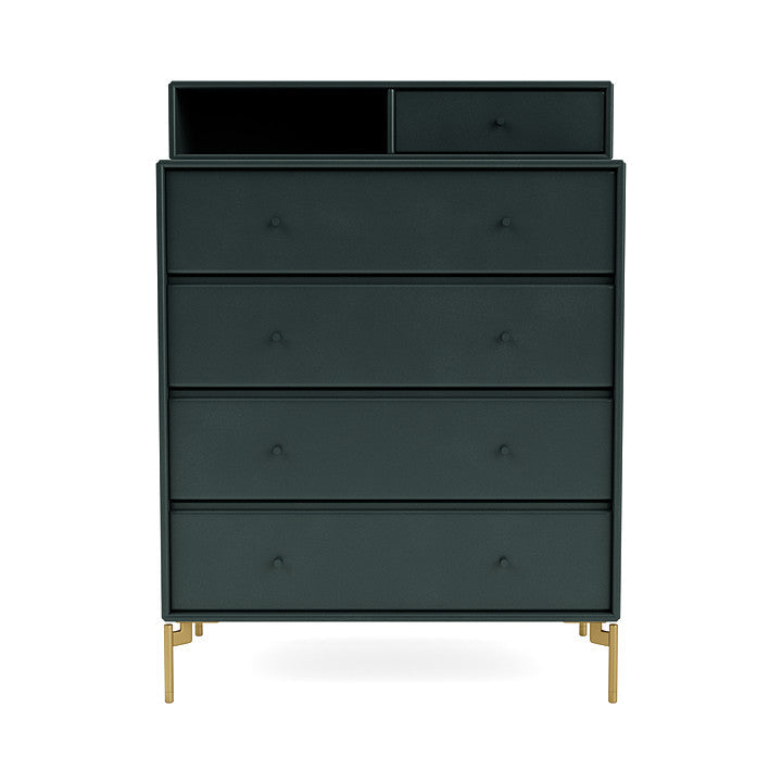 [product_category]-Montana Keep Chest Of Drawers With Legs, Black Jade/Brass-Montana Furniture-5714322262903-0000KEEP-163-09-MON-2