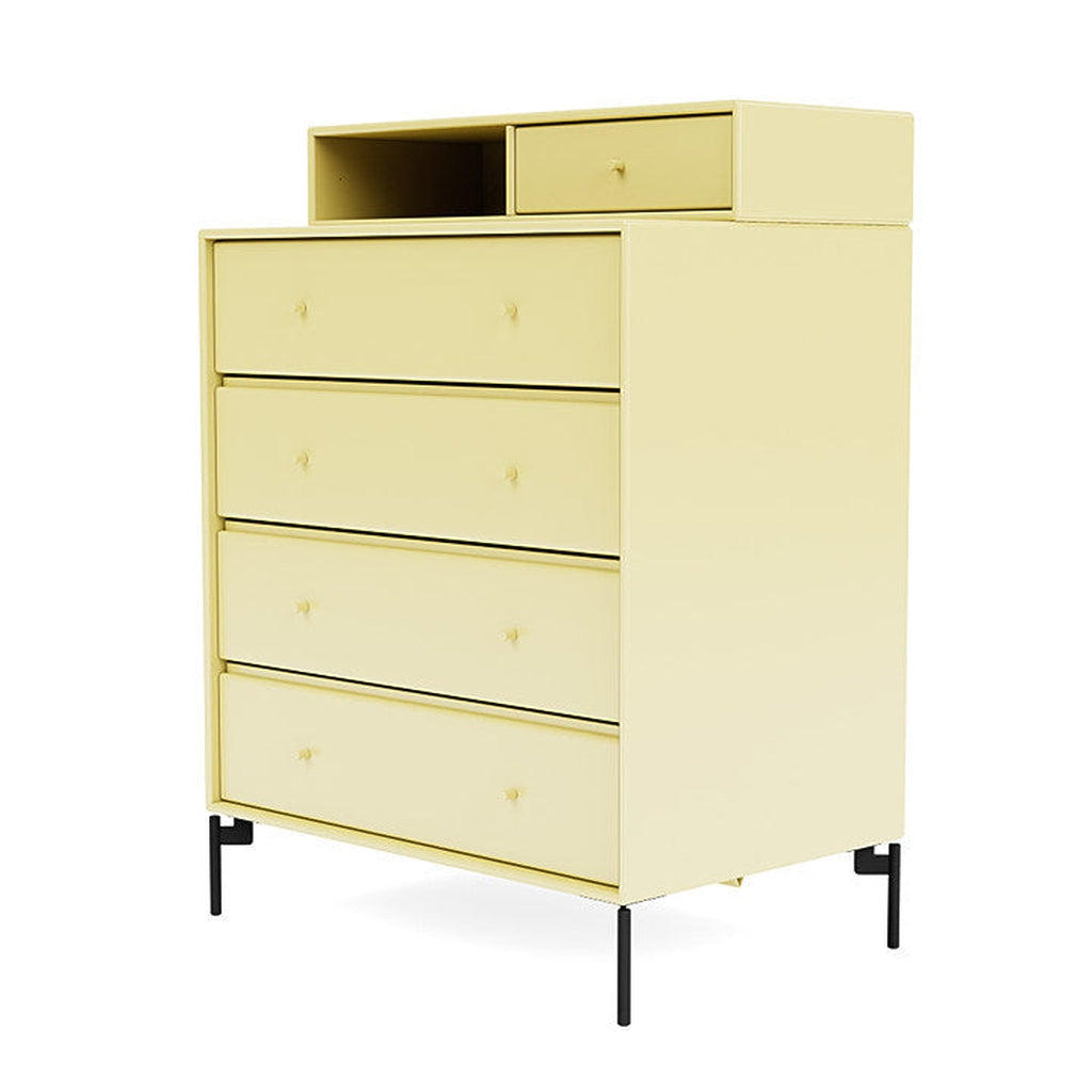 [product_category]-Montana Keep Chest Of Drawers With Legs, Camomile/Black-Montana Furniture-5714322262538-0000KEEP-159-03-MON-1