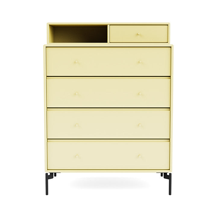 [product_category]-Montana Keep Chest Of Drawers With Legs, Camomile/Black-Montana Furniture-5714322262538-0000KEEP-159-03-MON-2