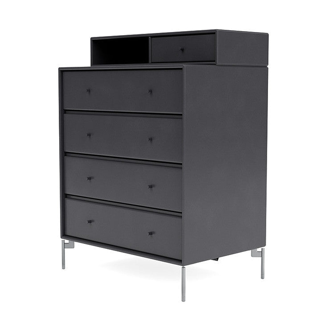 Montana Keep Bre of Drawers With Ben, Carbon Black/Matt Chrome