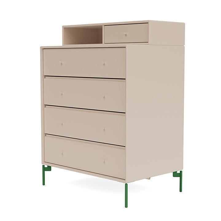 [product_category]-Montana Keep Chest Of Drawers With Legs, Clay/Parsley-Montana Furniture-5715288346577-0000KEEP-168-13-MON-1