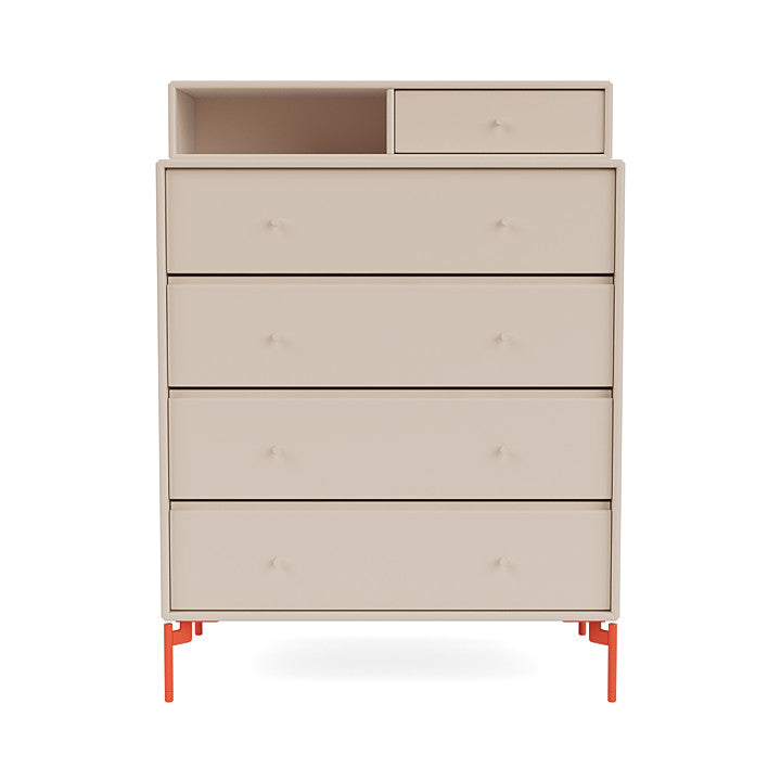 [product_category]-Montana Keep Chest Of Drawers With Legs, Clay/Rosehip-Montana Furniture-5715288346553-0000KEEP-168-11-MON-2