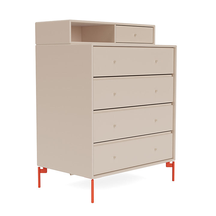 [product_category]-Montana Keep Chest Of Drawers With Legs, Clay/Rosehip-Montana Furniture-5715288346553-0000KEEP-168-11-MON-3