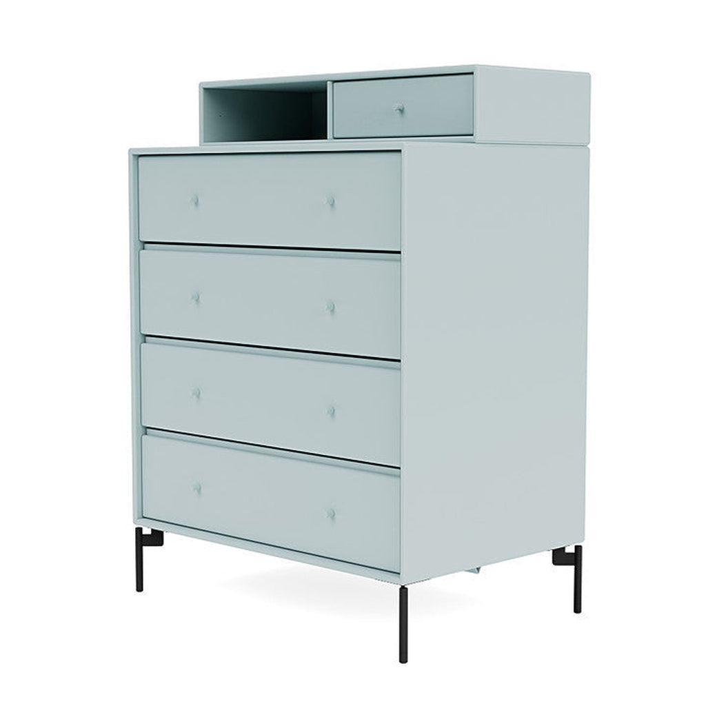 [product_category]-Montana Keep Chest Of Drawers With Legs, Flint/Black-Montana Furniture-5714322261739-0000KEEP-148-03-MON-1