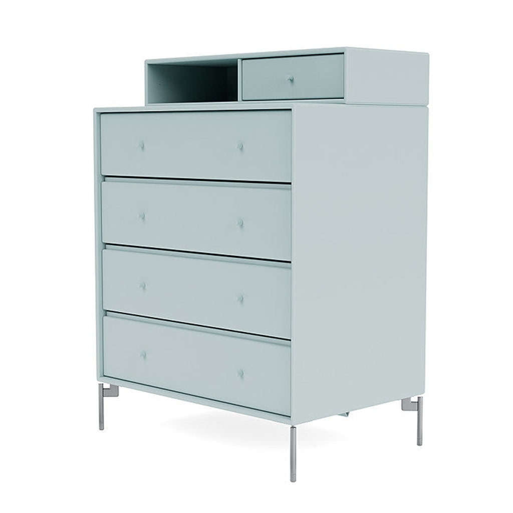 [product_category]-Montana Keep Chest Of Drawers With Legs, Flint/Matt Chrome-Montana Furniture-5714322261715-0000KEEP-148-01-MON-1