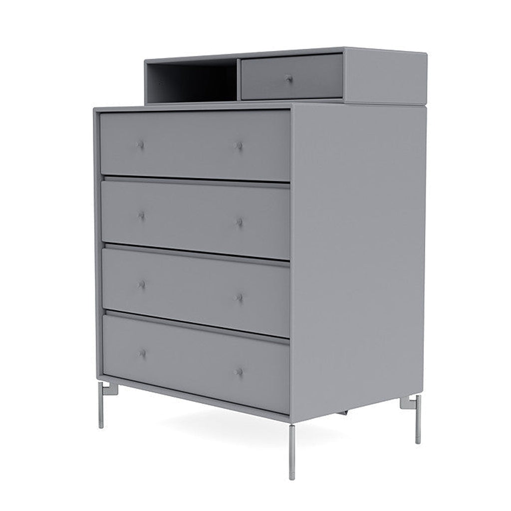 [product_category]-Montana Keep Chest Of Drawers With Legs, Graphic/Matt Chrome-Montana Furniture-5714322260510-0000KEEP-100-01-MON-1