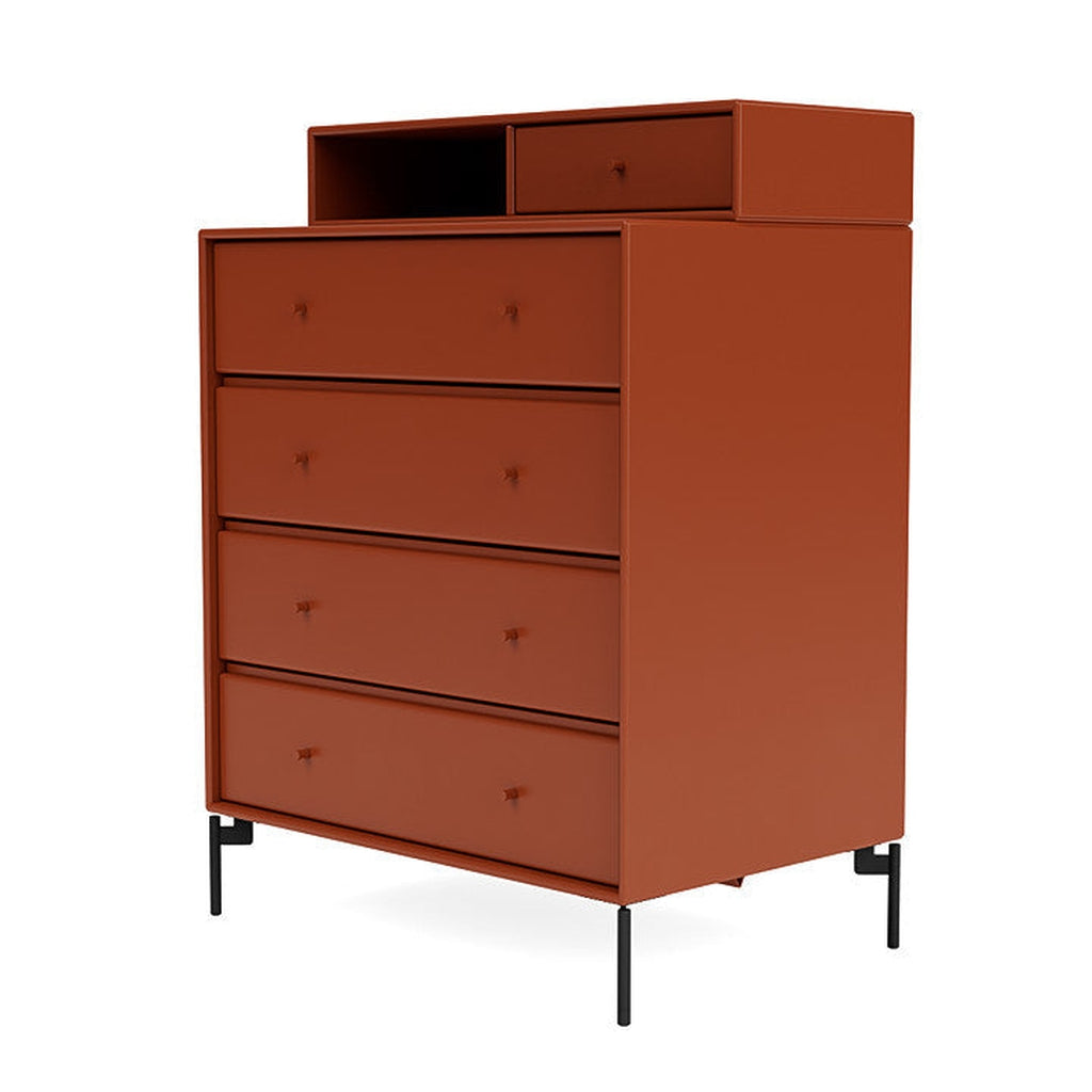 [product_category]-Montana Keep Chest Of Drawers With Legs, Hokkaido/Black-Montana Furniture-5714322262774-0000KEEP-162-03-MON-1