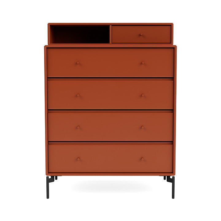 [product_category]-Montana Keep Chest Of Drawers With Legs, Hokkaido/Black-Montana Furniture-5714322262774-0000KEEP-162-03-MON-2