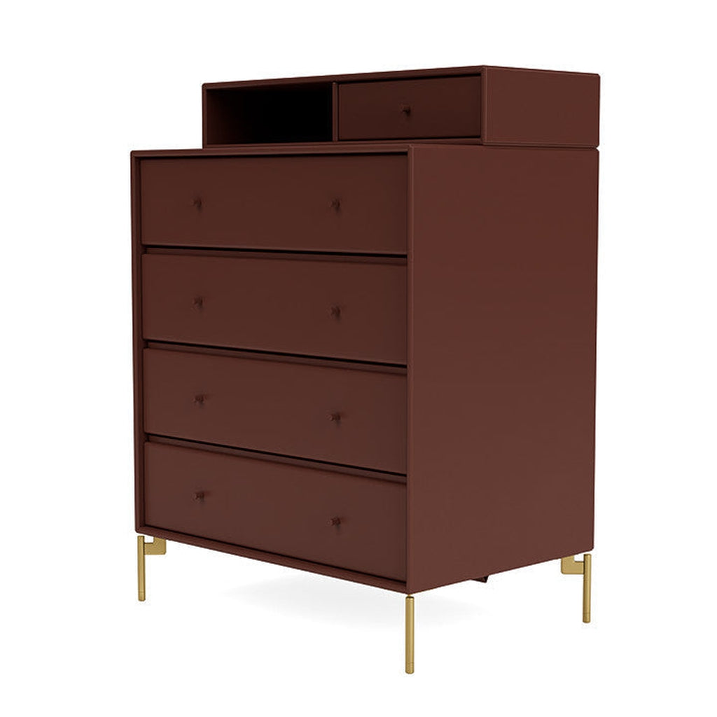 [product_category]-Montana Keep Chest Of Drawers With Legs, Masala/Brass-Montana Furniture-5714322262262-0000KEEP-155-09-MON-1