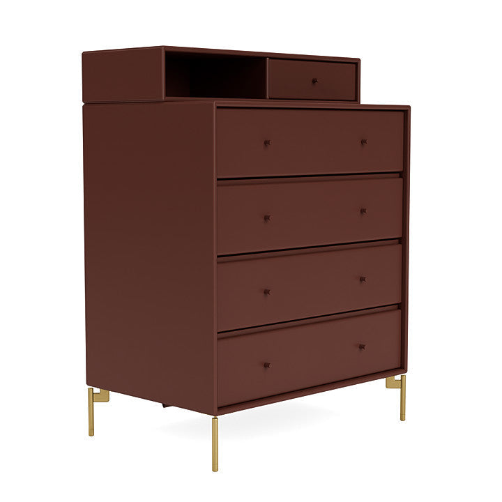 [product_category]-Montana Keep Chest Of Drawers With Legs, Masala/Brass-Montana Furniture-5714322262262-0000KEEP-155-09-MON-3