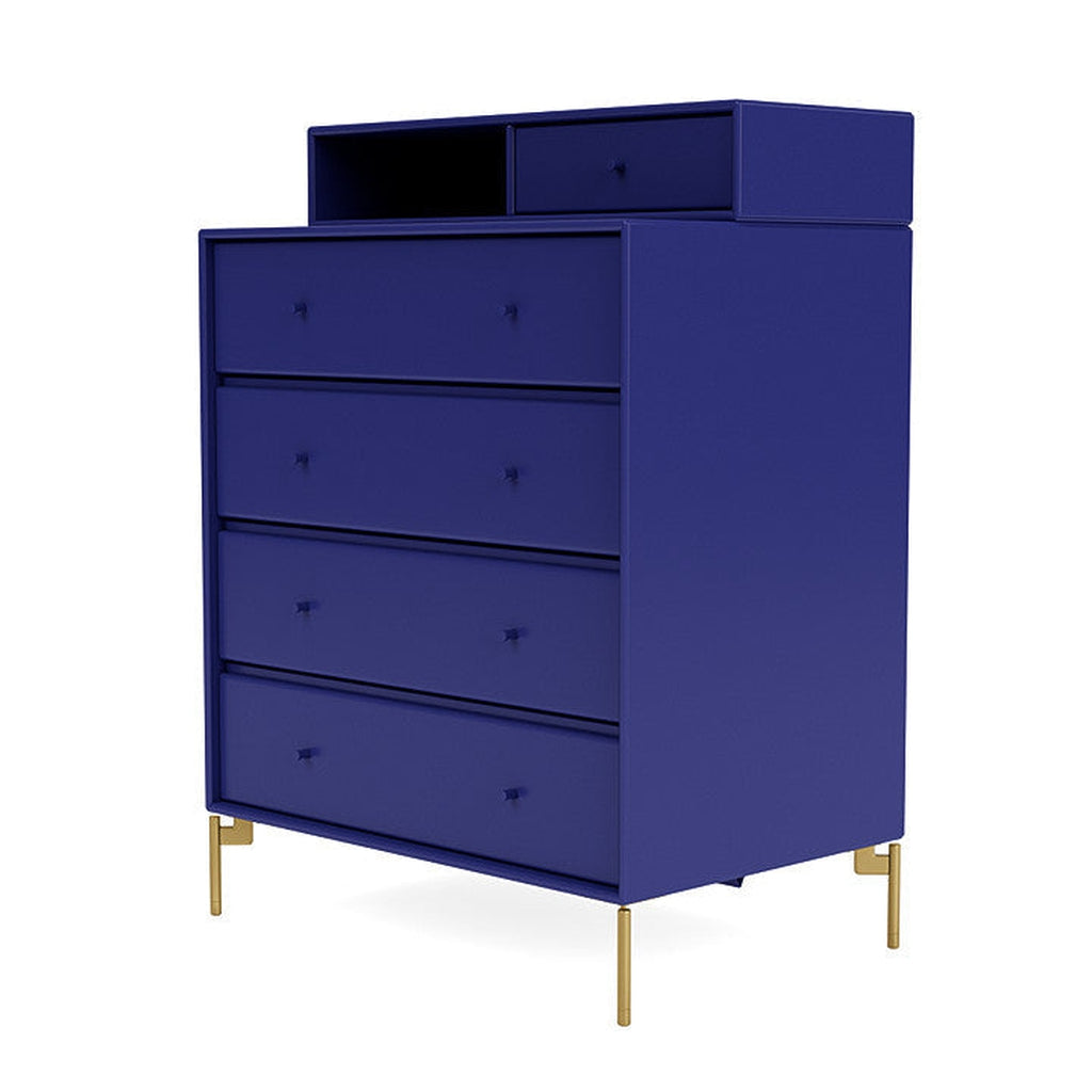 [product_category]-Montana Keep Chest Of Drawers With Legs, Monarch Blue/Brass-Montana Furniture-5714322260749-0000KEEP-135-09-MON-1