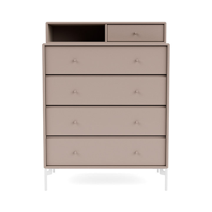 [product_category]-Montana Keep Chest Of Drawers With Legs, Mushroom Brown/Snow White-Montana Furniture-5714322260848-0000KEEP-137-02-MON-2