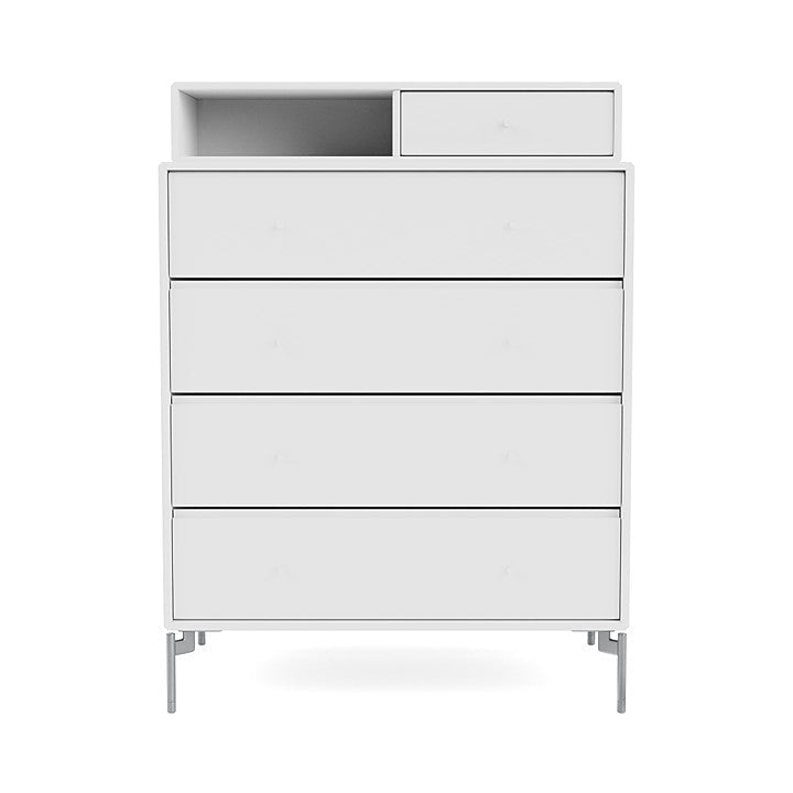 [product_category]-Montana Keep Chest Of Drawers With Legs, New White/Matt Chrome-Montana Furniture-5714322260596-0000KEEP-101-01-MON-2