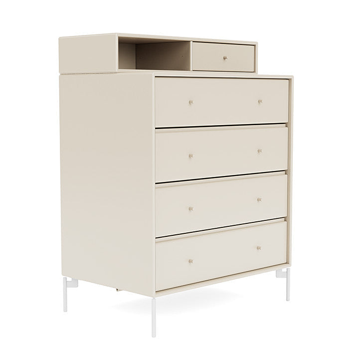 [product_category]-Montana Keep Chest Of Drawers With Legs, Oat/Snow White-Montana Furniture-5714322262446-0000KEEP-158-02-MON-3