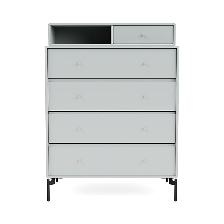 [product_category]-Montana Keep Chest Of Drawers With Legs, Oyster/Black-Montana Furniture-5714322262293-0000KEEP-156-03-MON-2