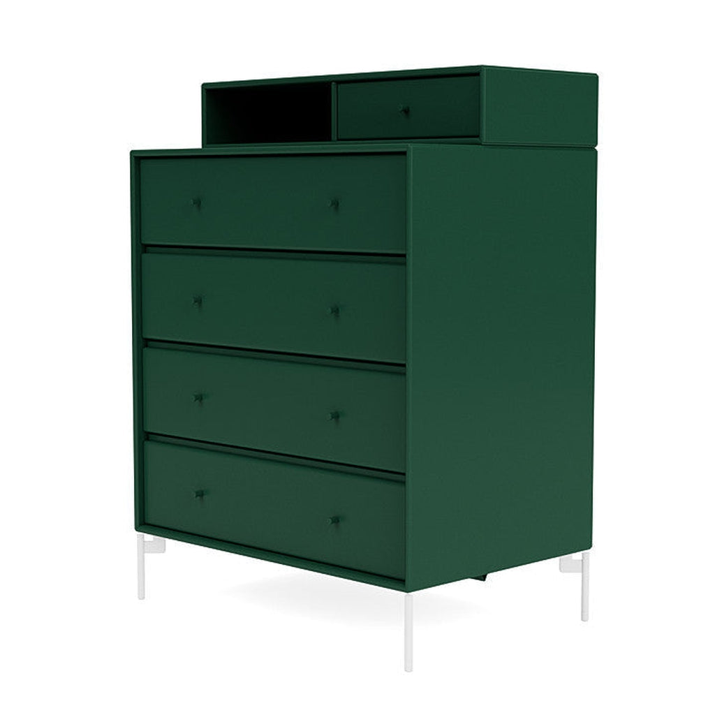 [product_category]-Montana Keep Chest Of Drawers With Legs, Pine/Snow White-Montana Furniture-5714322260763-0000KEEP-136-02-MON-1