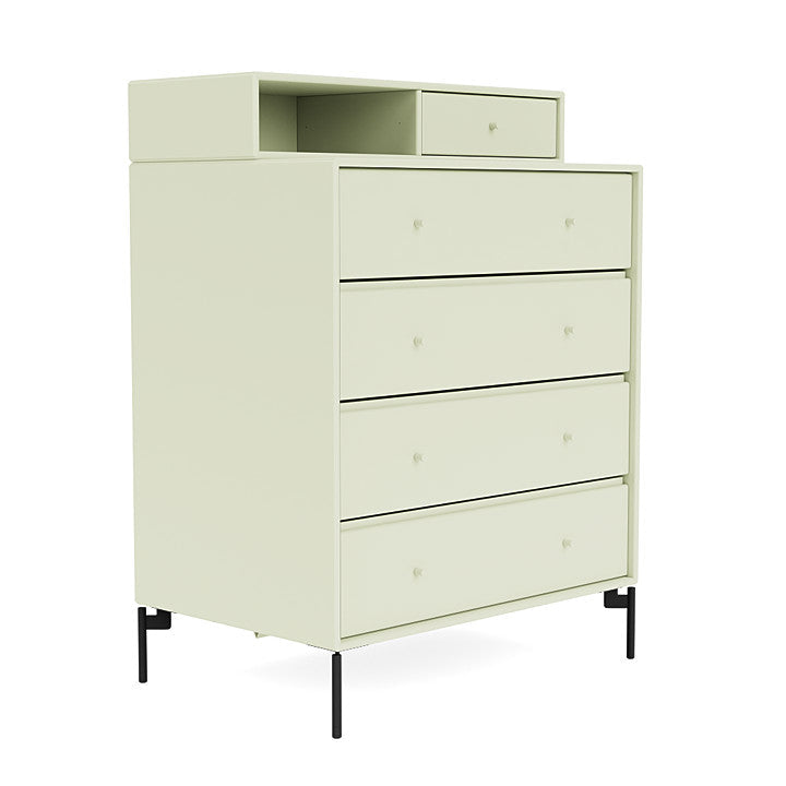 [product_category]-Montana Keep Chest Of Drawers With Legs, Pomelo/Black-Montana Furniture-5714322261098-0000KEEP-140-03-MON-3