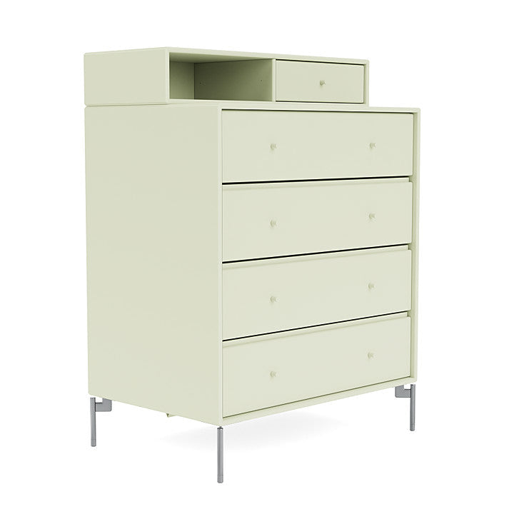 [product_category]-Montana Keep Chest Of Drawers With Legs, Pomelo/Matt Chrome-Montana Furniture-5714322261074-0000KEEP-140-01-MON-3