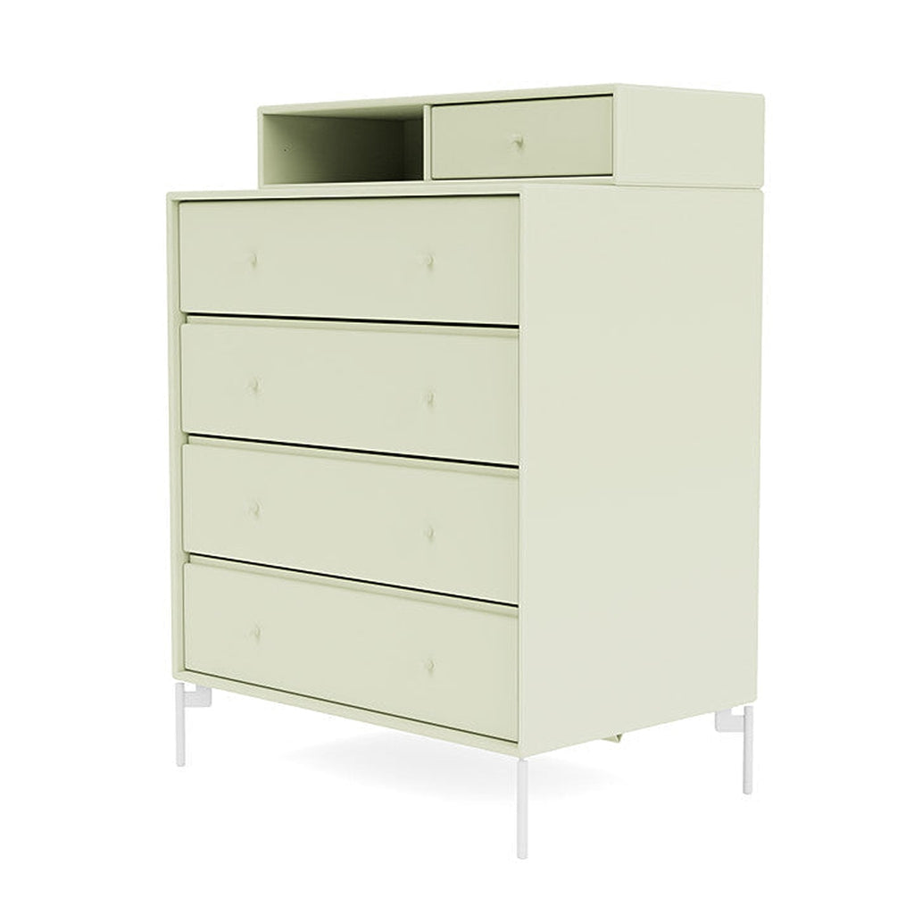 [product_category]-Montana Keep Chest Of Drawers With Legs, Pomelo/Snow White-Montana Furniture-5714322261081-0000KEEP-140-02-MON-1