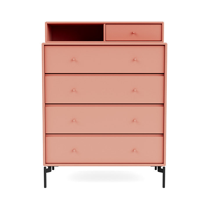 [product_category]-Montana Keep Chest Of Drawers With Legs, Rhubarb/Black-Montana Furniture-5714322261975-0000KEEP-151-03-MON-2