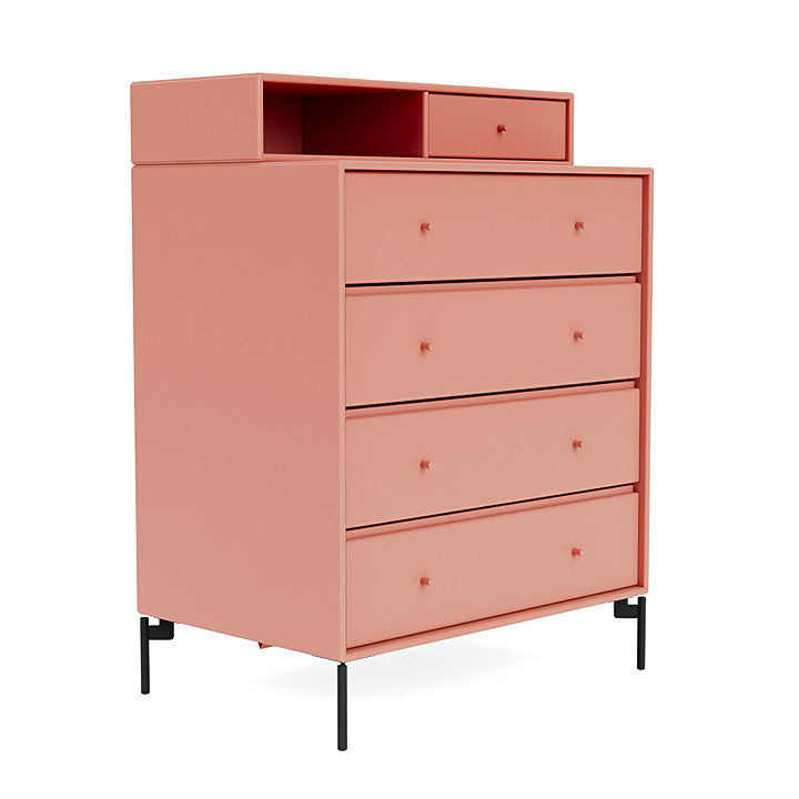 [product_category]-Montana Keep Chest Of Drawers With Legs, Rhubarb/Black-Montana Furniture-5714322261975-0000KEEP-151-03-MON-3