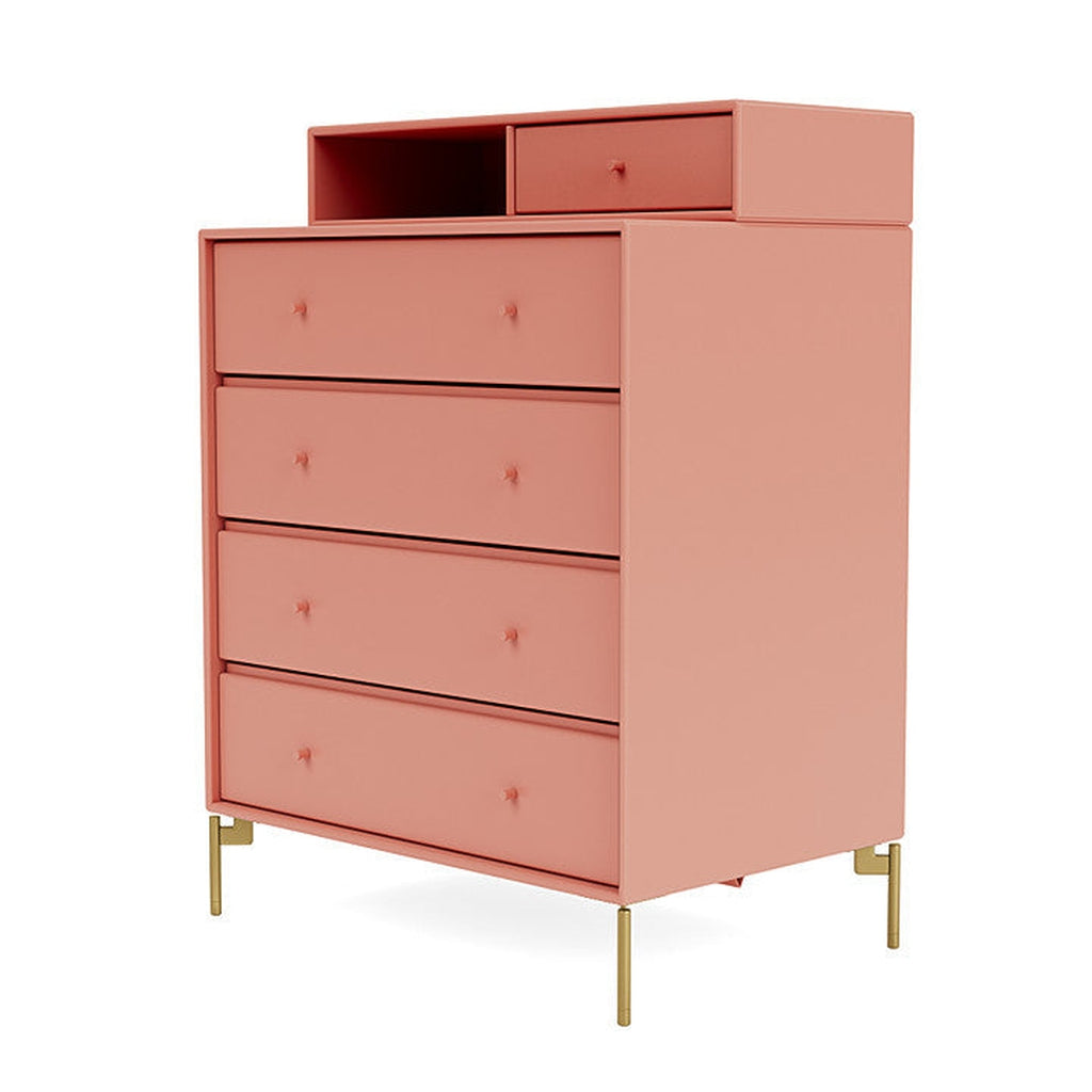 [product_category]-Montana Keep Chest Of Drawers With Legs, Rhubarb/Brass-Montana Furniture-5714322262026-0000KEEP-151-09-MON-1