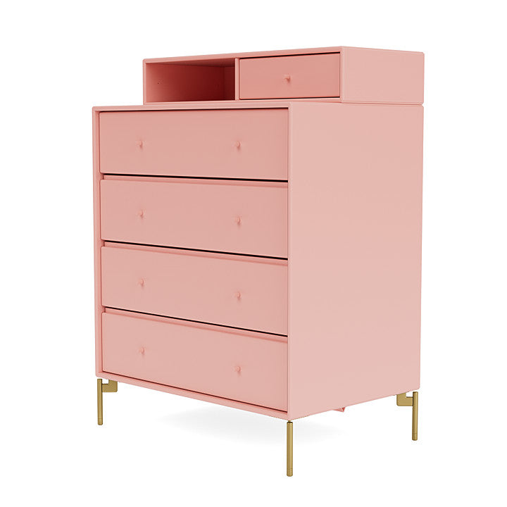 [product_category]-Montana Keep Chest Of Drawers With Legs, Ruby/Brass-Montana Furniture-5715288346423-0000KEEP-167-09-MON-1