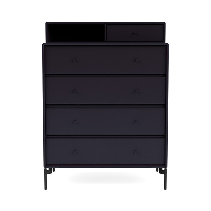 [product_category]-Montana Keep Chest Of Drawers With Legs, Shadow/Black-Montana Furniture-5714322261654-0000KEEP-147-03-MON-2