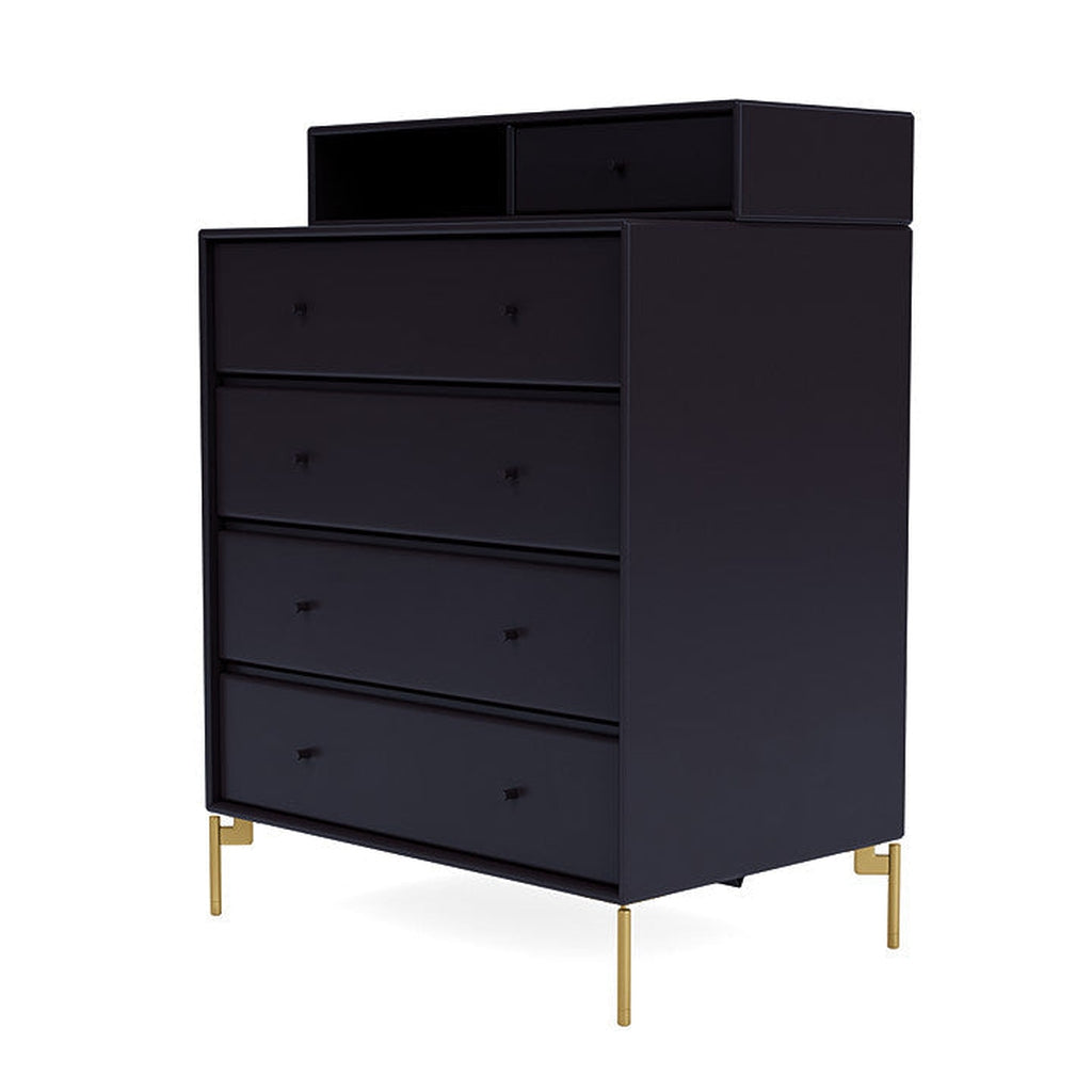 [product_category]-Montana Keep Chest Of Drawers With Legs, Shadow/Brass-Montana Furniture-5714322261708-0000KEEP-147-09-MON-1