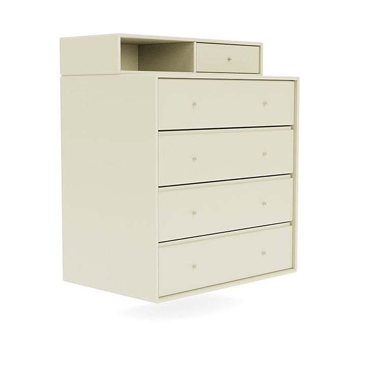 Montana Keep Bre of Drawers With Suspension Rail, Vanilla White