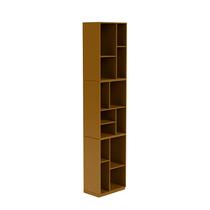 [product_category]-Montana Loom High Bookcase With 3 Cm Plinth, Amber Yellow-Montana Furniture-5714322263740-0000LOOM-142-06-MON-3