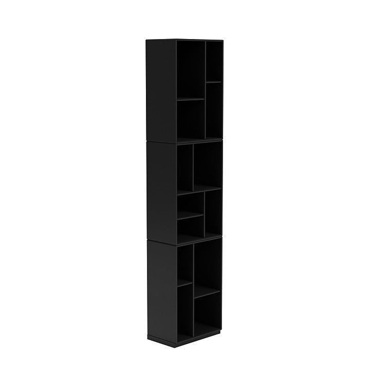 [product_category]-Montana Loom High Bookcase With 3 Cm Plinth, Black-Montana Furniture-5714322263412-0000LOOM-05-06-MON-3