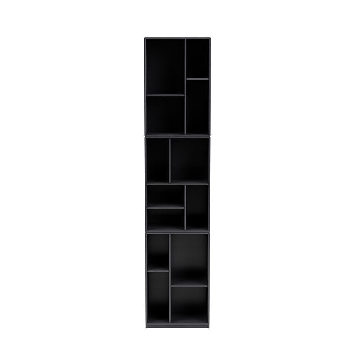 [product_category]-Montana Loom High Bookcase With 3 Cm Plinth, Carbon Black-Montana Furniture-5714322264464-0000LOOM-36-06-MON-2