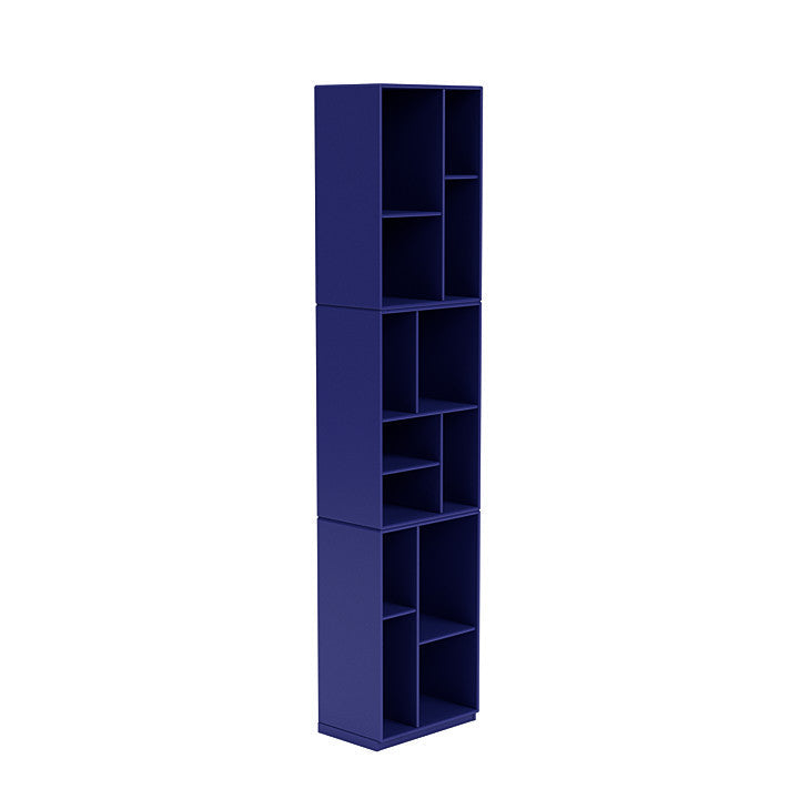 [product_category]-Montana Loom High Bookcase With 3 Cm Plinth, Monarch Blue-Montana Furniture-5714322263535-0000LOOM-135-06-MON-3