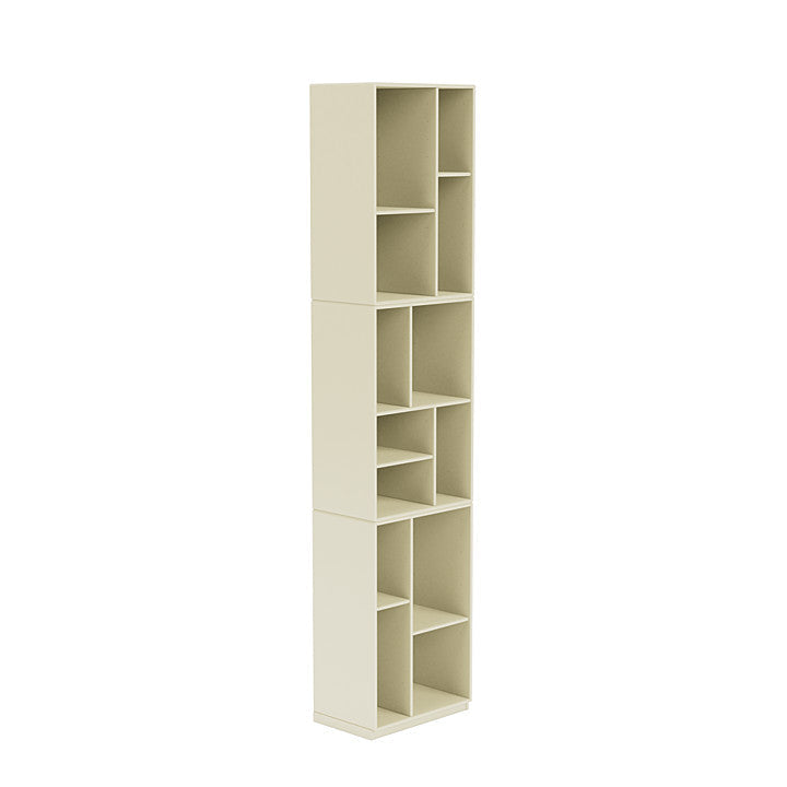 [product_category]-Montana Loom High Bookcase With 3 Cm Plinth, Vanilla White-Montana Furniture-5714322263986-0000LOOM-150-06-MON-3