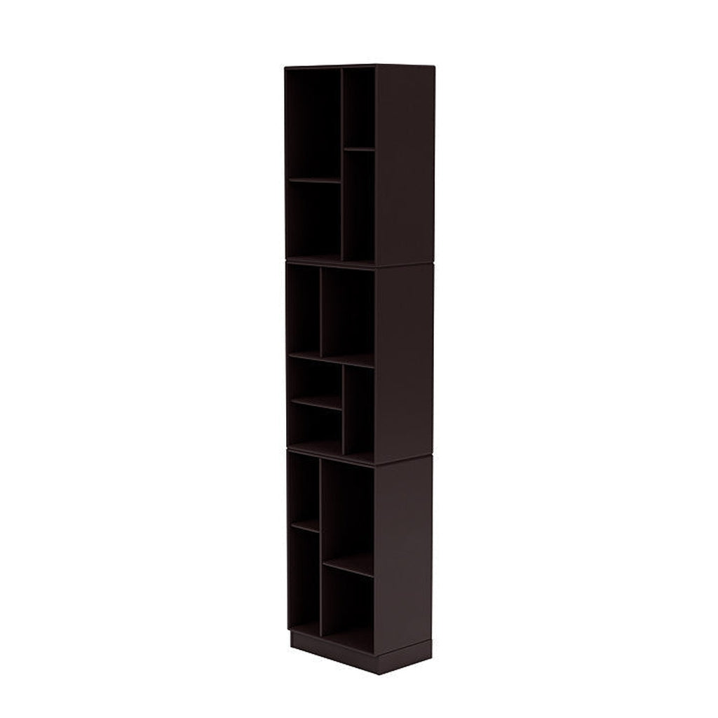 [product_category]-Montana Loom High Bookcase With 7 Cm Plinth, Balsamic Brown-Montana Furniture-5714322264266-0000LOOM-160-07-MON-1