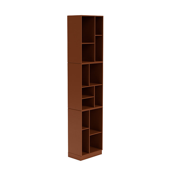 [product_category]-Montana Loom High Bookcase With 7 Cm Plinth, Hazelnut Brown-Montana Furniture-5714322263870-0000LOOM-146-07-MON-3