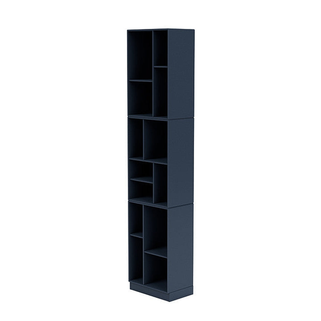 [product_category]-Montana Loom High Bookcase With 7 Cm Plinth, Juniper Blue-Montana Furniture-5714322263634-0000LOOM-138-07-MON-1