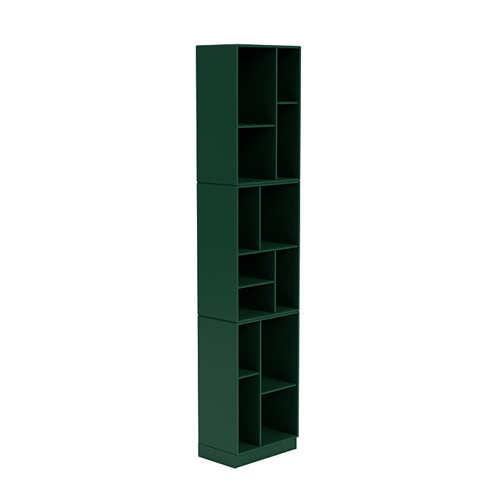 [product_category]-Montana Loom High Bookcase With 7 Cm Plinth, Pine Green-Montana Furniture-5714322263573-0000LOOM-136-07-MON-3