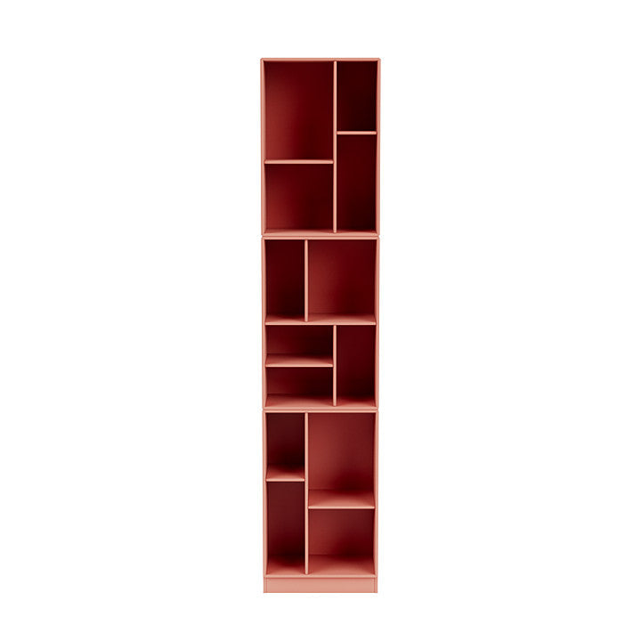 [product_category]-Montana Loom High Bookcase With 7 Cm Plinth, Rhubarb Red-Montana Furniture-5714322264020-0000LOOM-151-07-MON-2