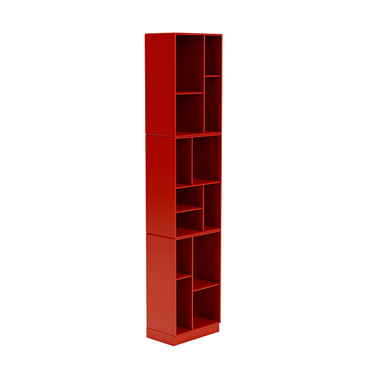 [product_category]-Montana Loom High Bookcase With 7 Cm Plinth, Rosehip Red-Montana Furniture-5714322263849-0000LOOM-145-07-MON-3