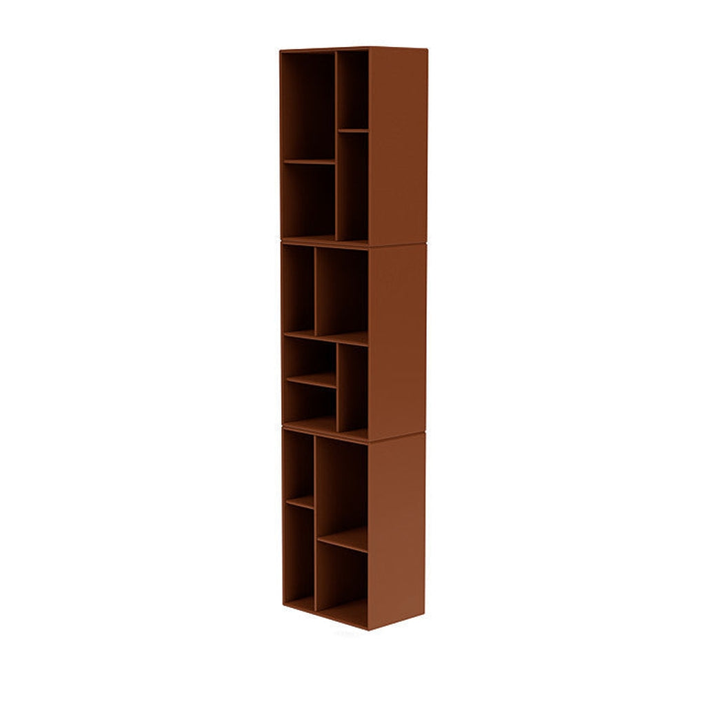 [product_category]-Montana Loom High Bookcase With Suspension Rail, Hazelnut Brown-Montana Furniture-5714322263856-0000LOOM-146-04-MON-1