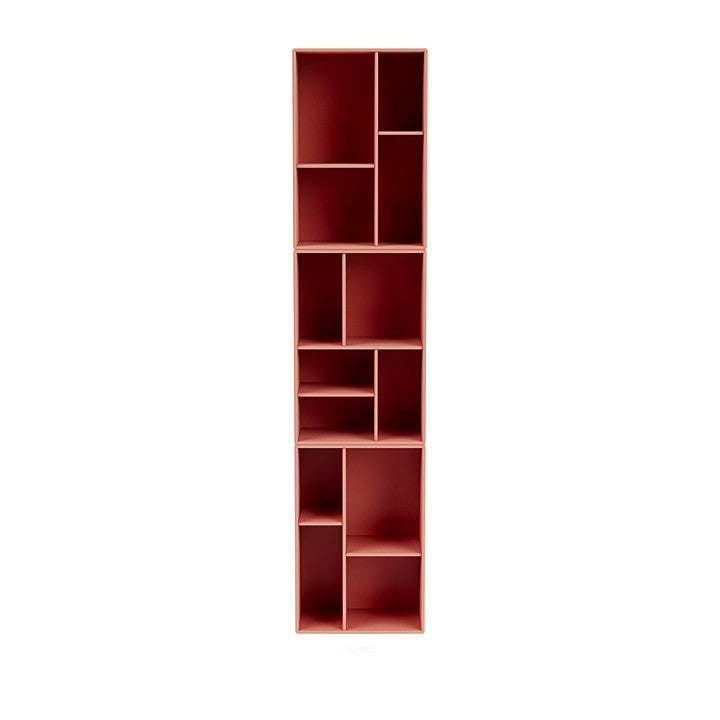 [product_category]-Montana Loom High Bookcase With Suspension Rail, Rhubarb Red-Montana Furniture-5714322264006-0000LOOM-151-04-MON-2