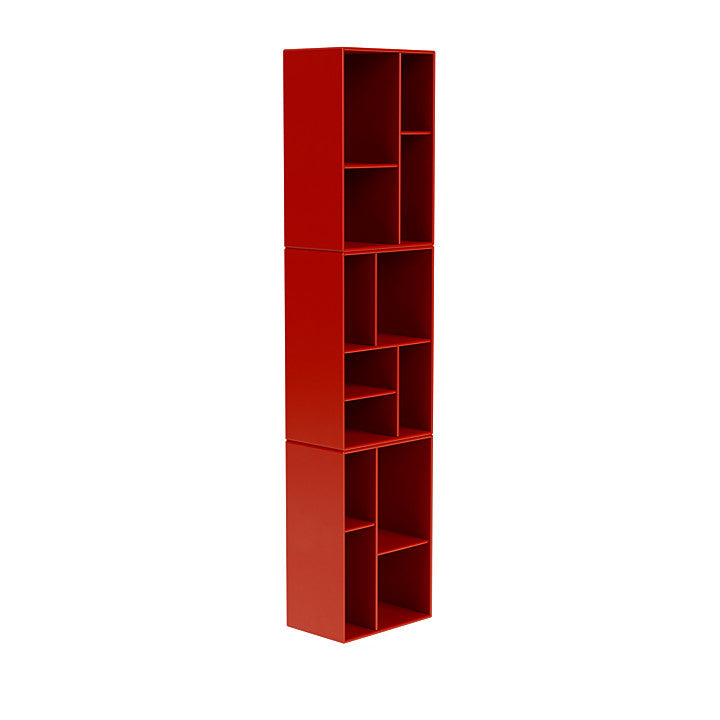 [product_category]-Montana Loom High Bookcase With Suspension Rail, Rosehip Red-Montana Furniture-5714322263825-0000LOOM-145-04-MON-3