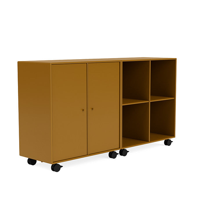 [product_category]-Montana Pair Classic Sideboard With Castors, Amber Yellow-Montana Furniture-5714322265676-0000PAIR-142-05-MON-3
