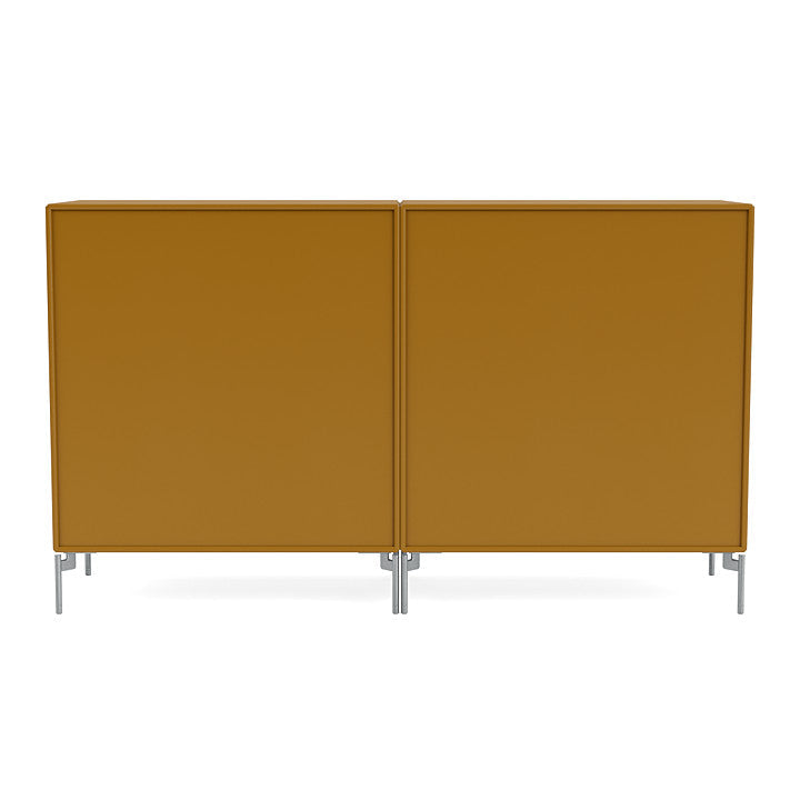 [product_category]-Montana Pair Classic Sideboard With Legs, Amber/Matt Chrome-Montana Furniture-5714322265638-0000PAIR-142-01-MON-4