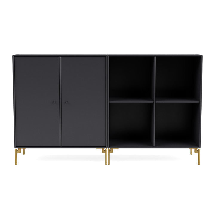 [product_category]-Montana Pair Classic Sideboard With Legs, Anthracite/Brass-Montana Furniture-5714322264747-0000PAIR-04-09-MON-2