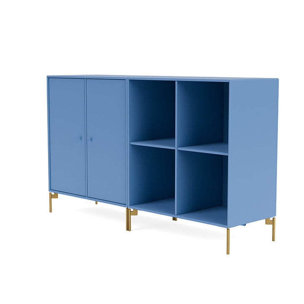 [product_category]-Montana Pair Classic Sideboard With Legs, Azure Blue/Brass-Montana Furniture-5714322266581-0000PAIR-154-09-MON-1