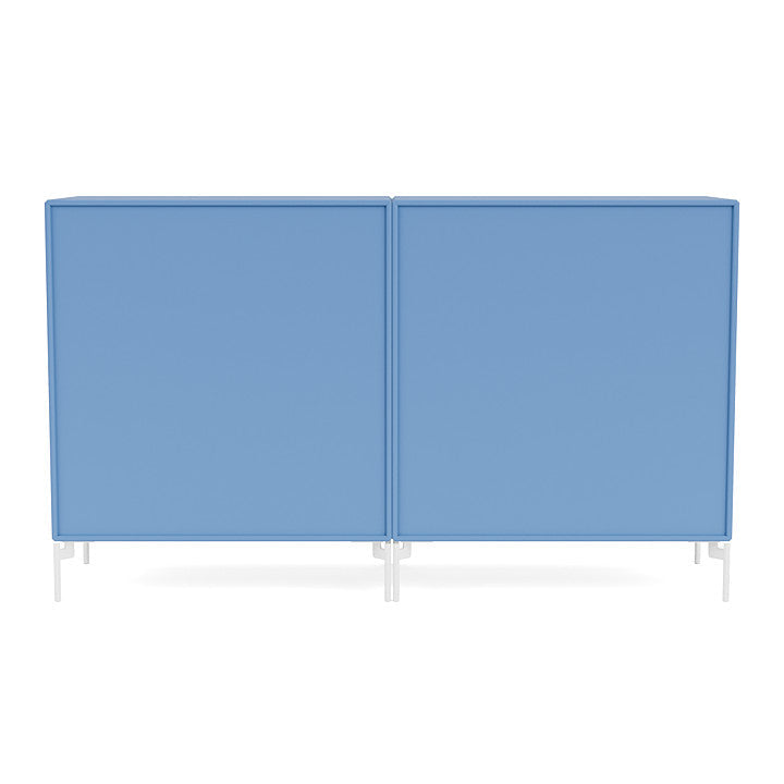 [product_category]-Montana Pair Classic Sideboard With Legs, Azure Blue/Snow White-Montana Furniture-5714322266529-0000PAIR-154-02-MON-4