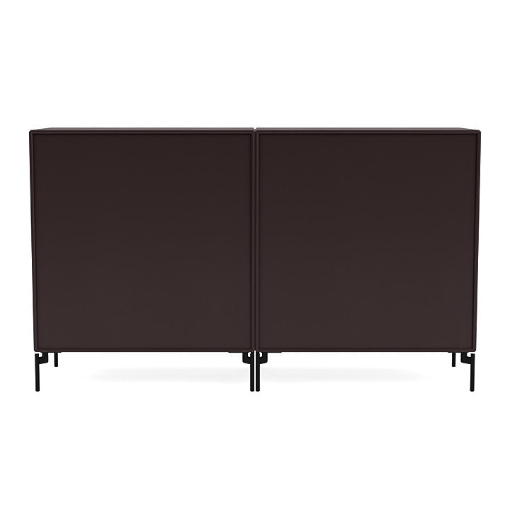 [product_category]-Montana Pair Classic Sideboard With Legs, Balsamic/Black-Montana Furniture-5714322267014-0000PAIR-160-03-MON-4